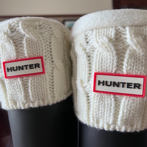 Hunter Boots - Black - Never Worn - Size 10 EUR 41 - With Liner - Picture 1 of 4